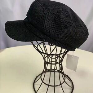 Classic Black Women's Newsboy Cap